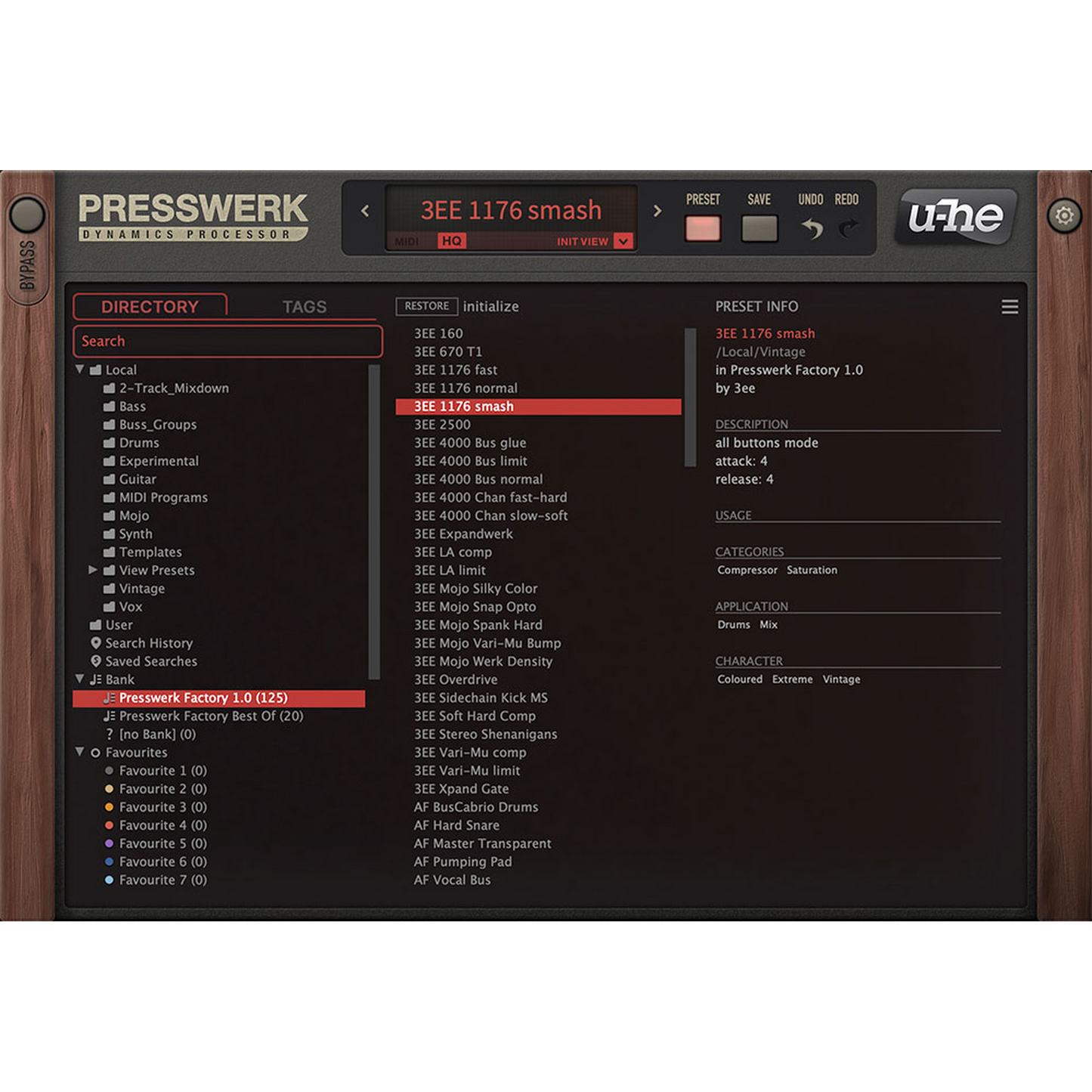 Presswerk’s preset browser