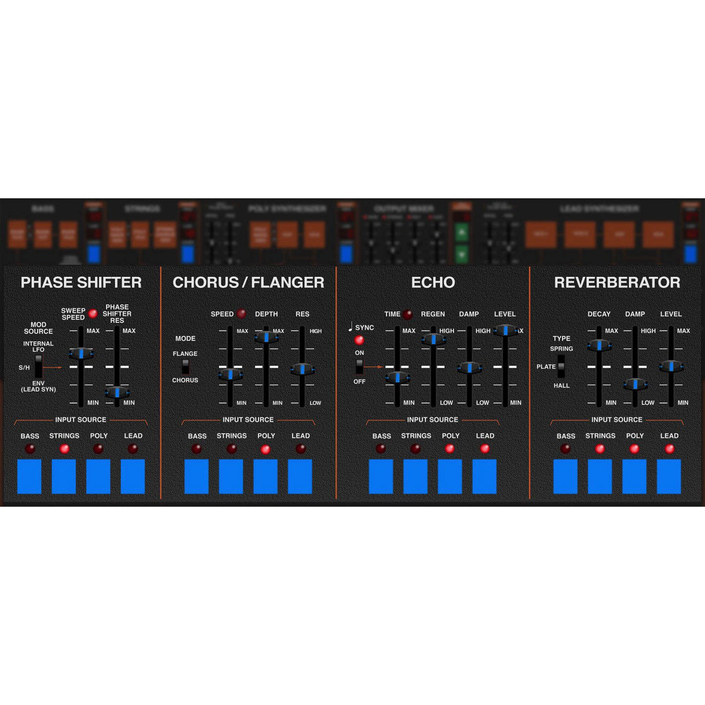 Rackmode Signal Processors settings