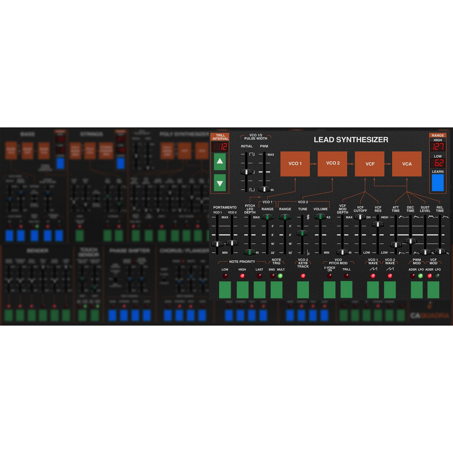 Rackmode Signal Processors settings