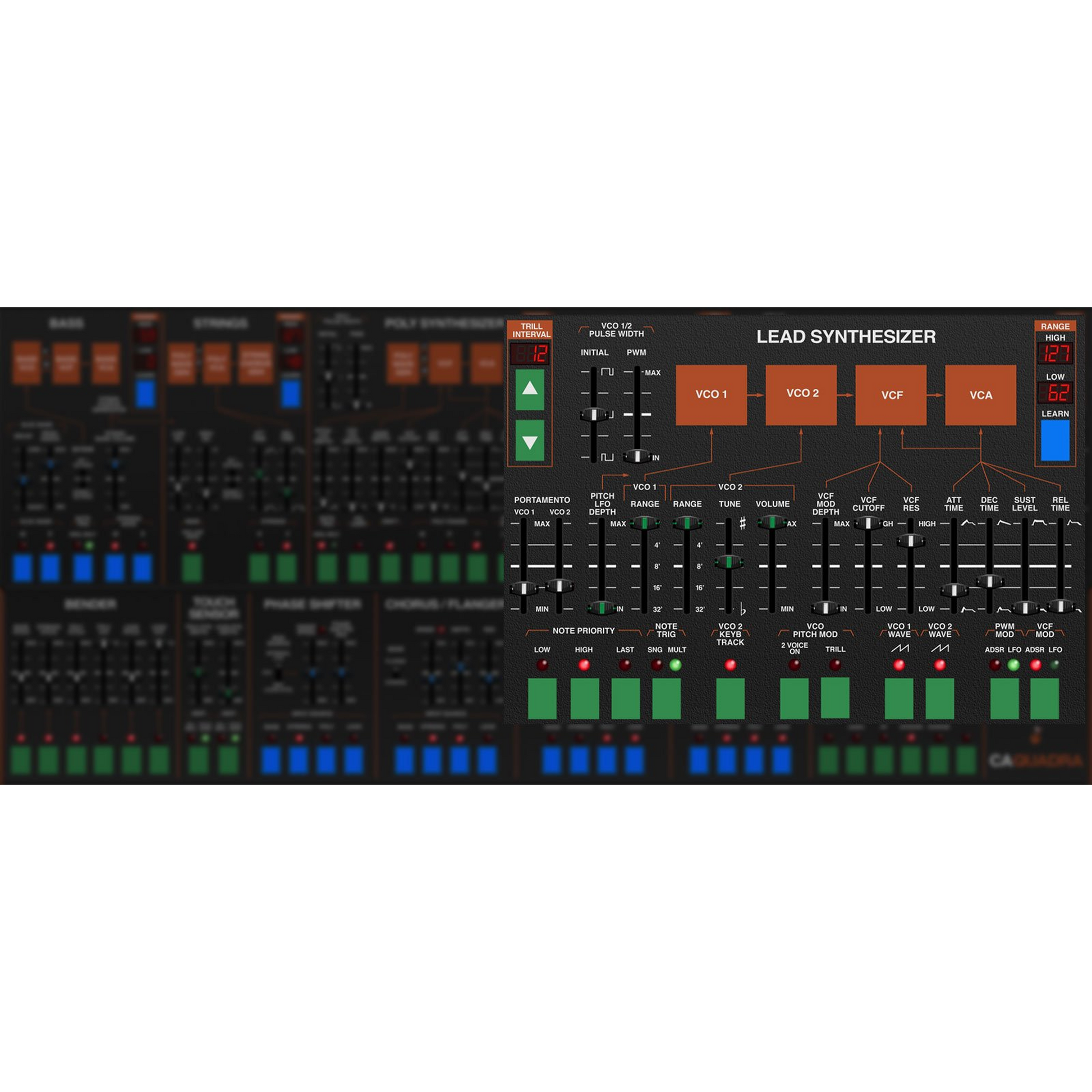 Rackmode Signal Processors settings