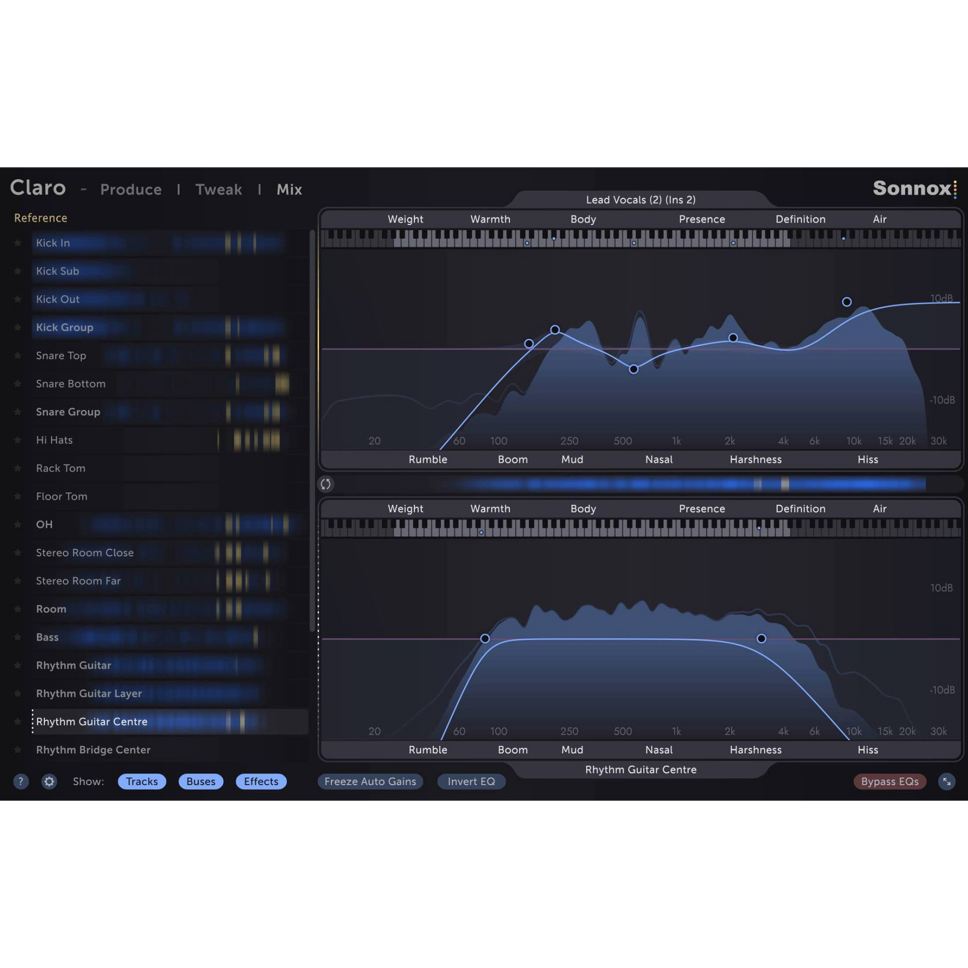 Claro Mix User Interface