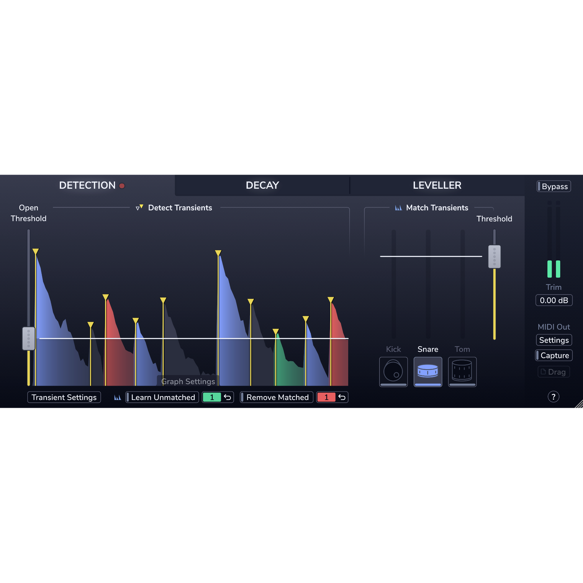DrumGate Learn User Interface