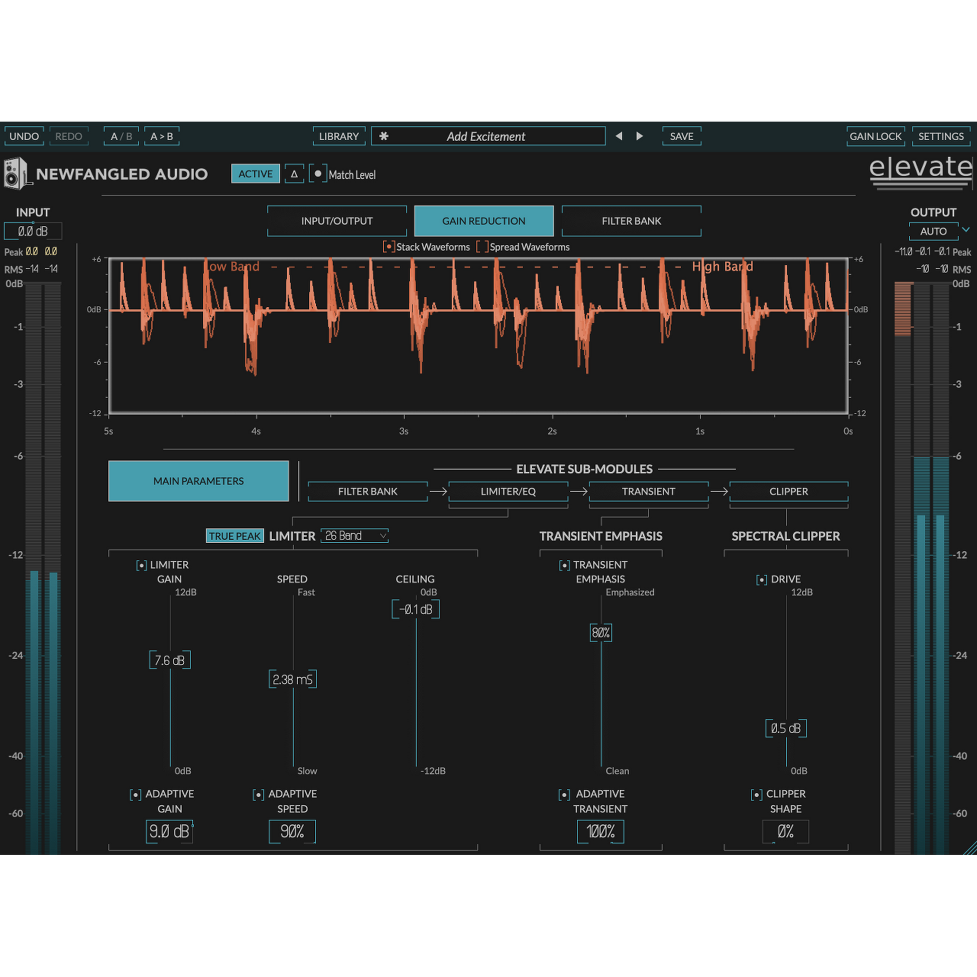 Elvate User Interface
