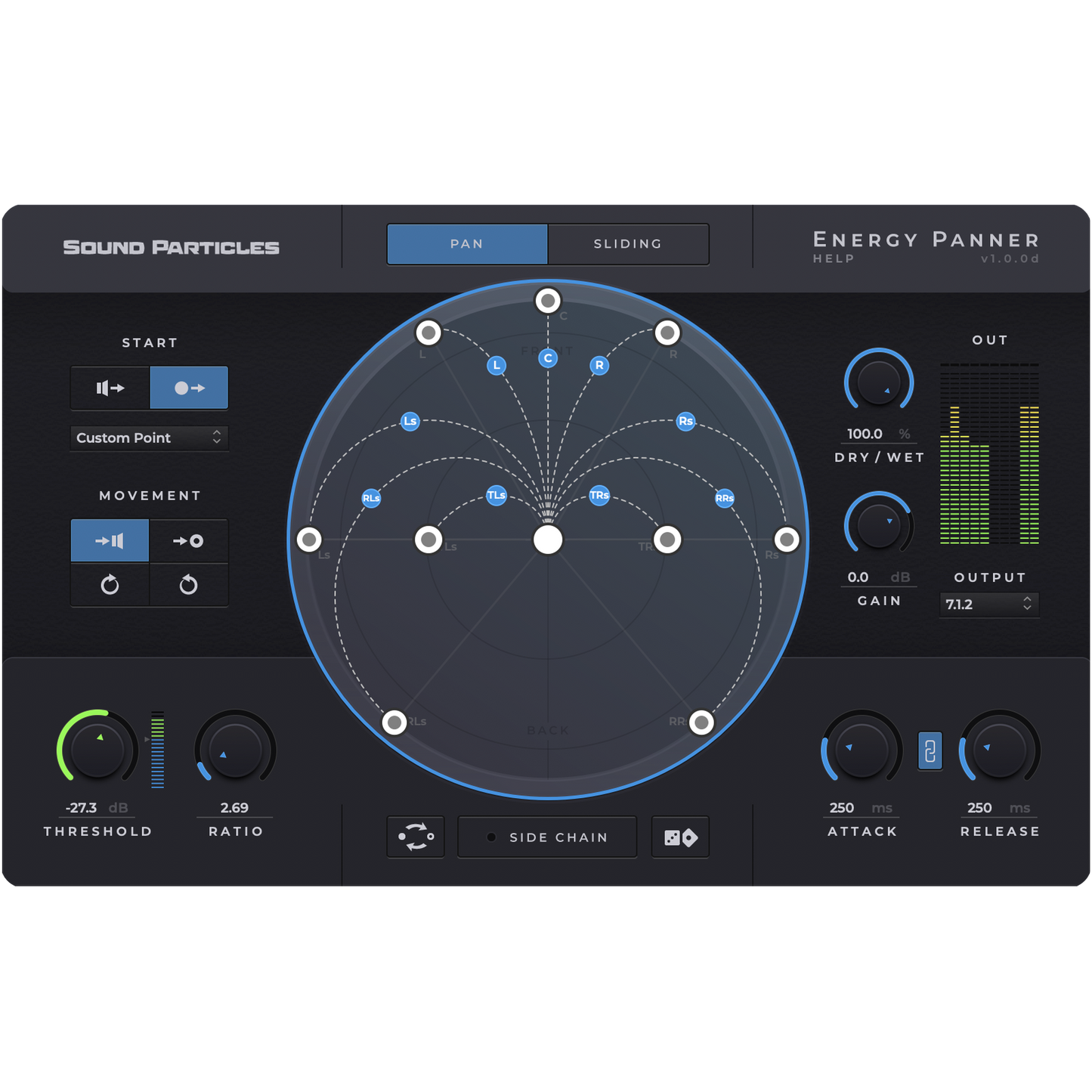 Energy Panner setup