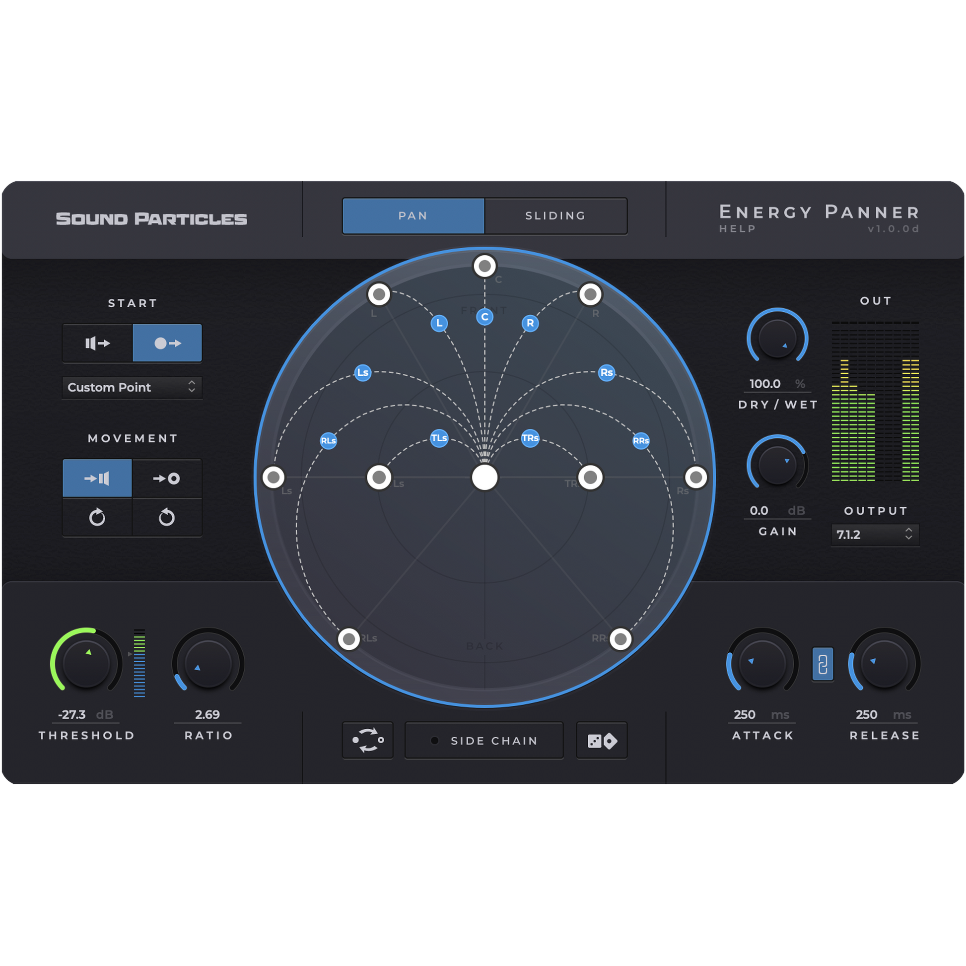 Energy Panner setup