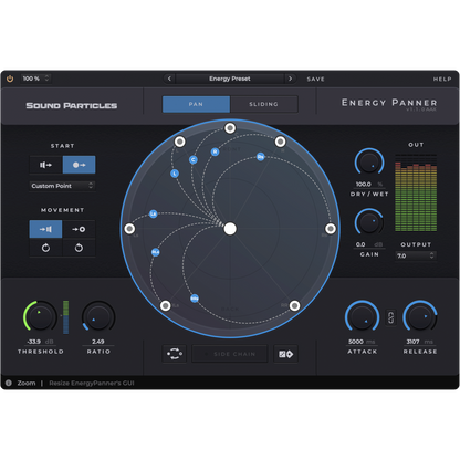 Energy Panner setup