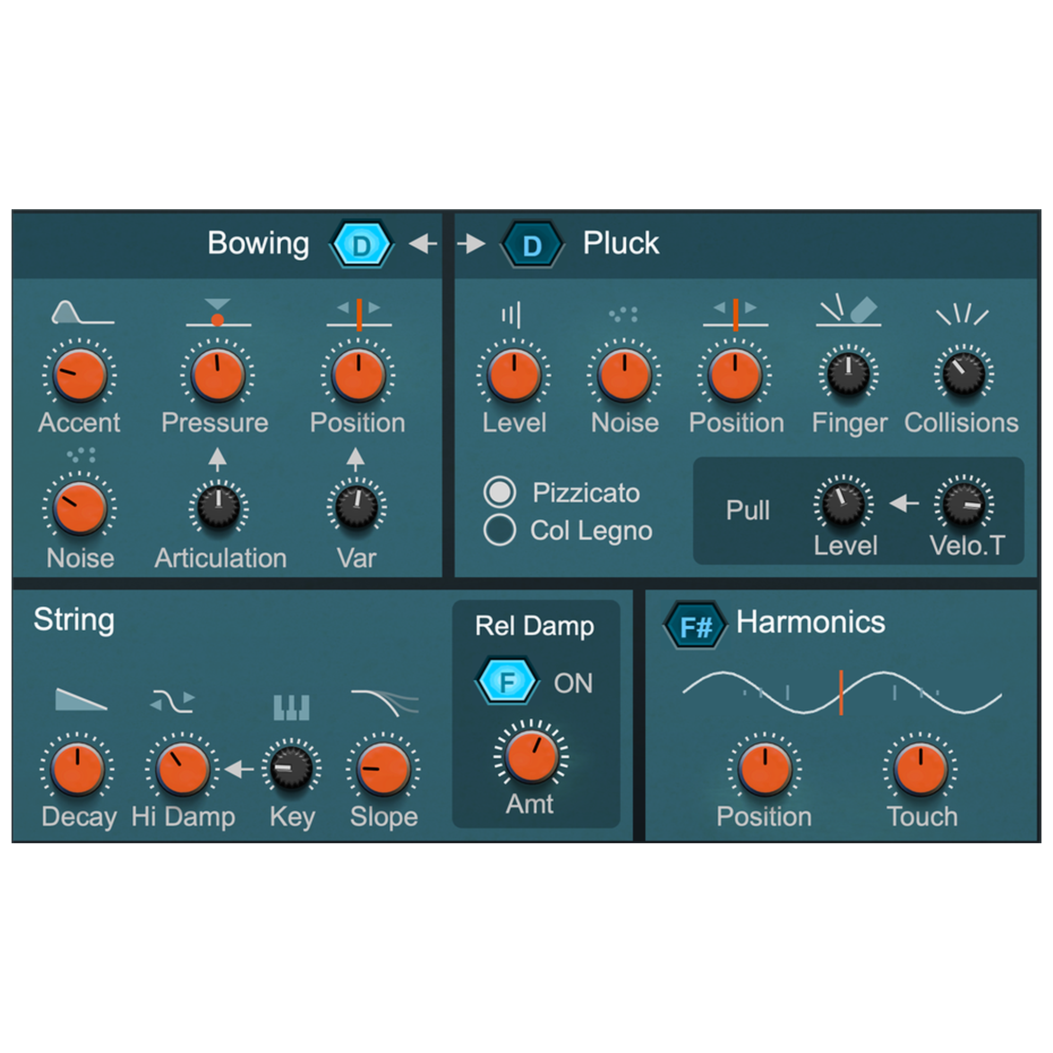 Friktion Modeled Strings