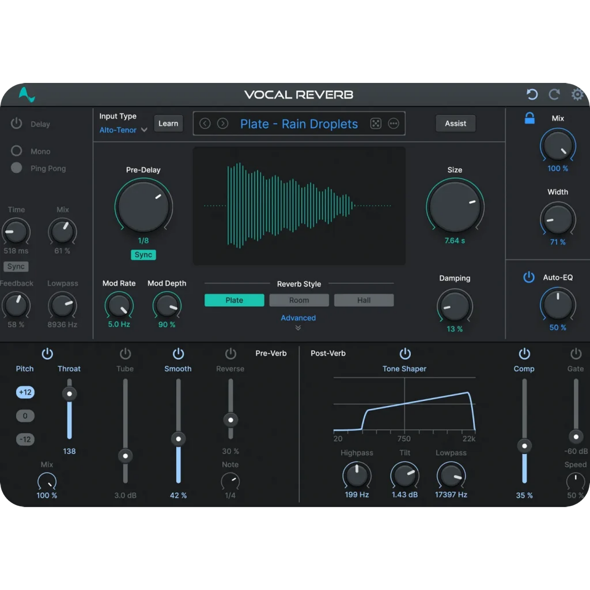 Vocal Reverb by Auto-Tune 