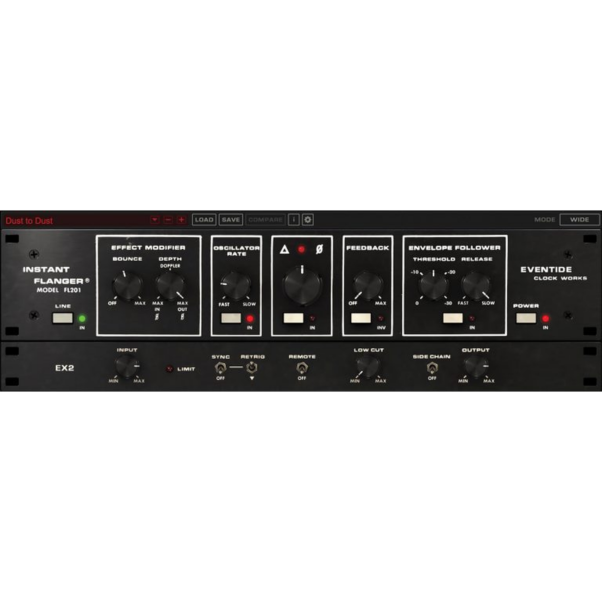 Instant Flanger MkII User Interface