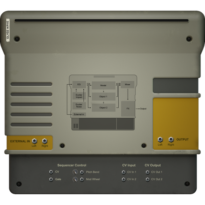 Objekt Physical Modeling Synthesizer Back