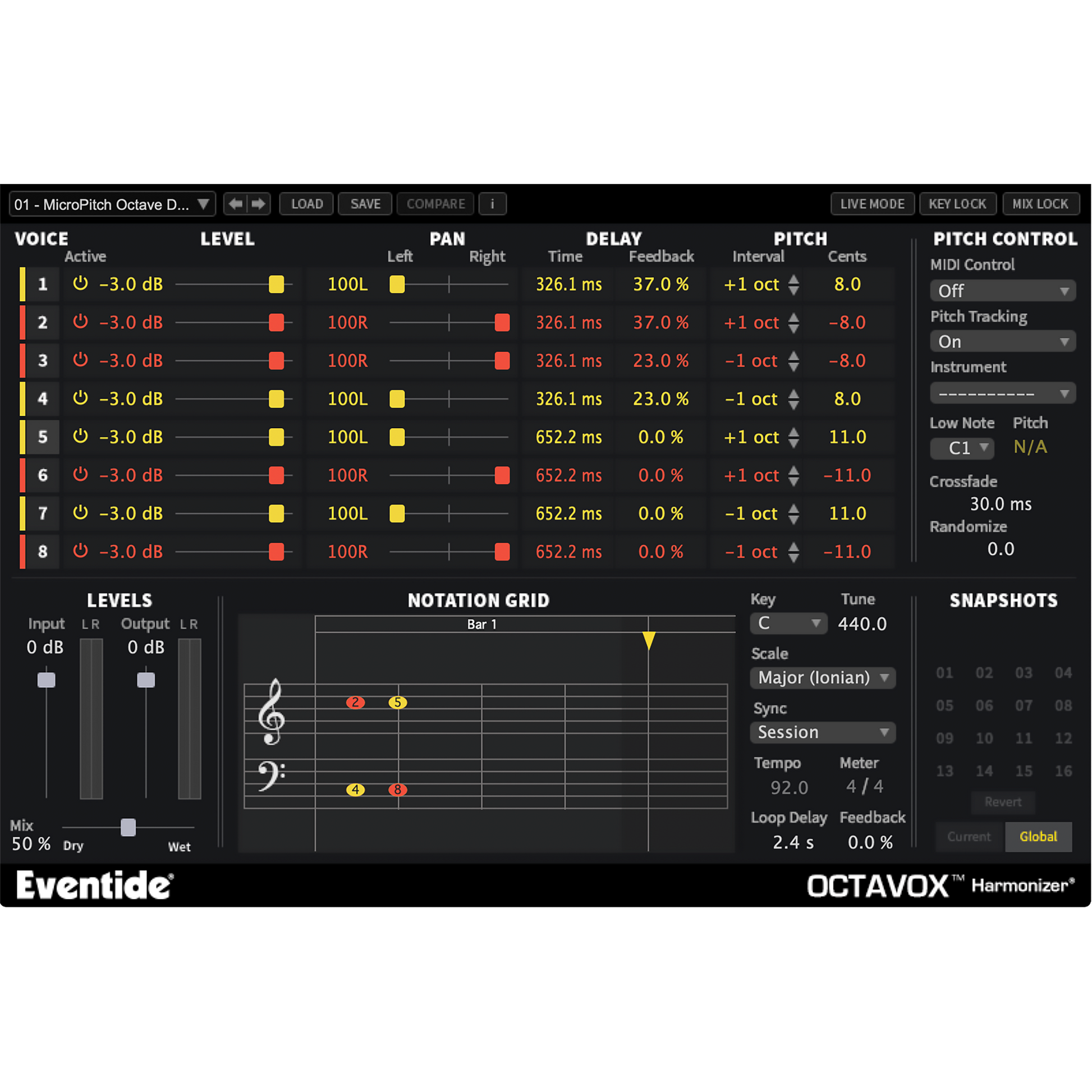 Octavox User Interface