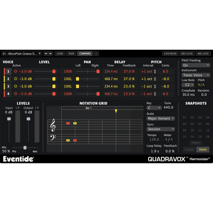 Quadravox User Interface