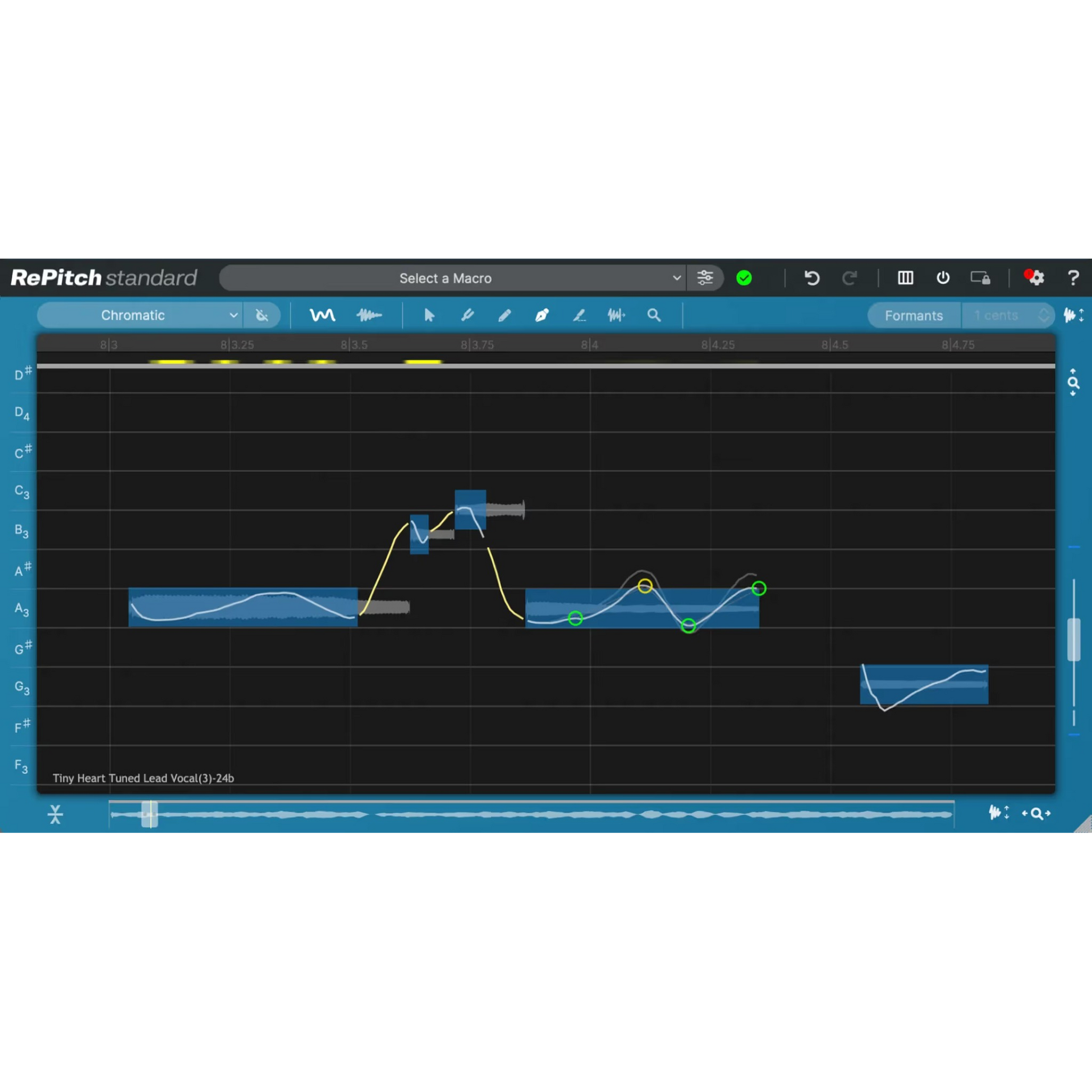 RePitch Standard user interface