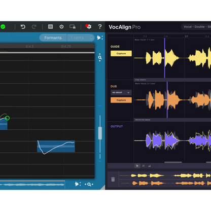 Screenshots of Interfaces of RePitch and Voc Align Pro