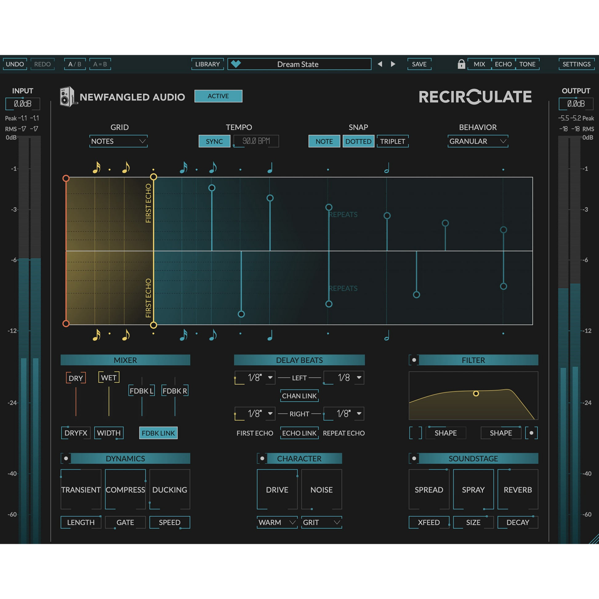 Recirculate User Interface