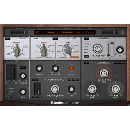 The Rhodes Vari-Amp Plugin