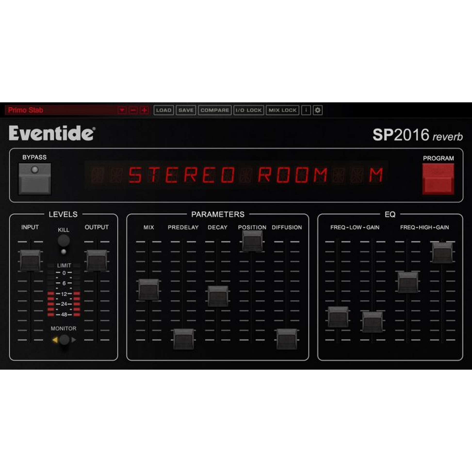 SP2016 Reverb User Interface