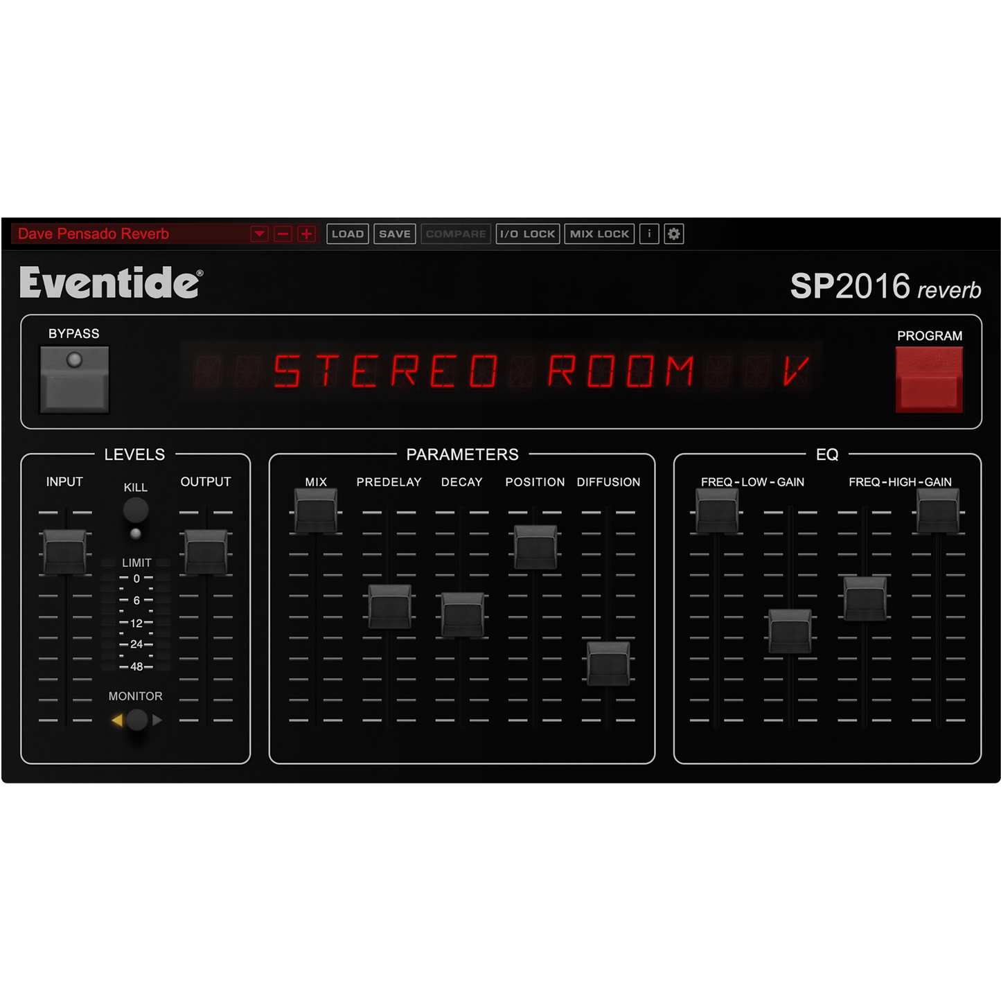 SP2016 Reverb User Interface