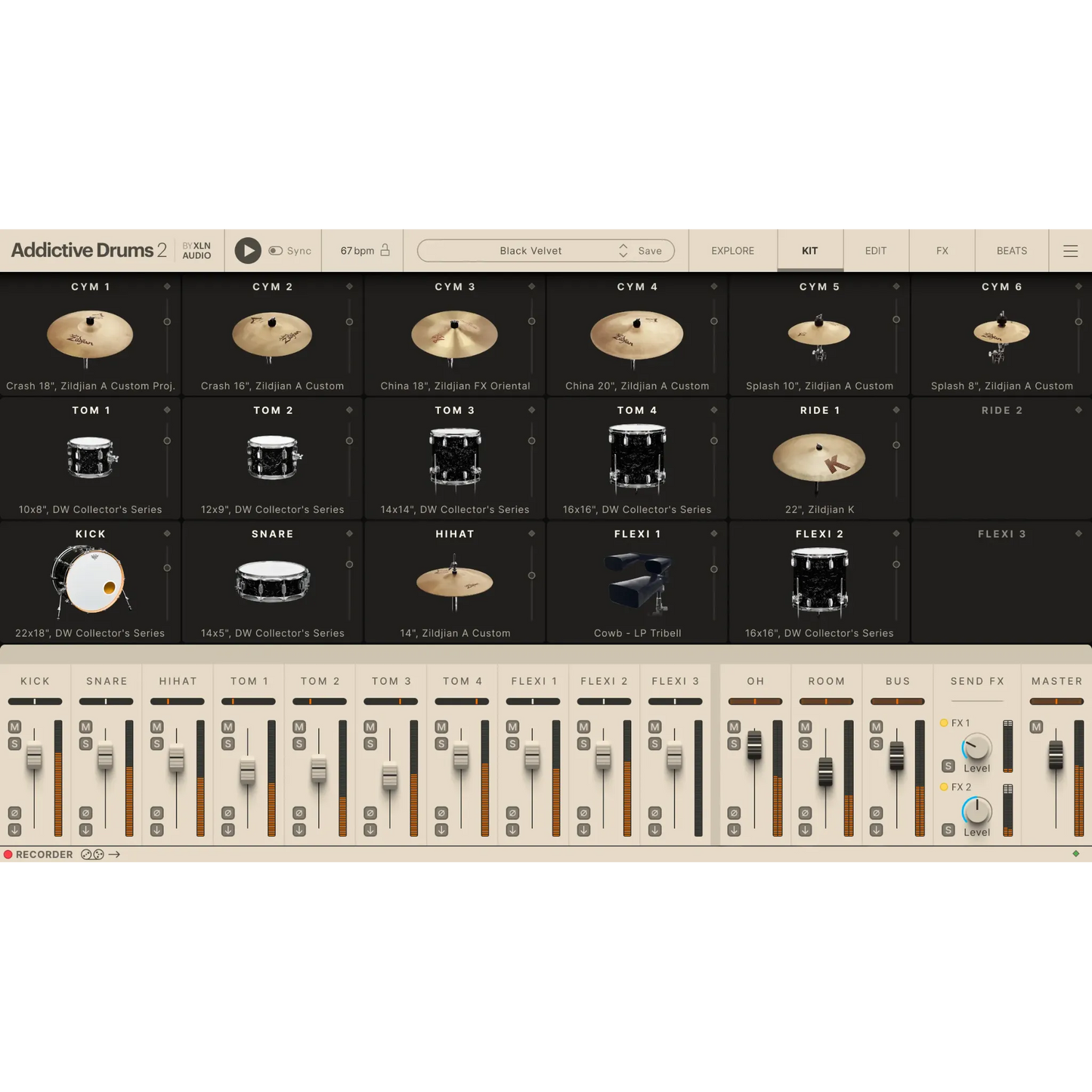 Addictive Drums 2: Black Velvet ADpak