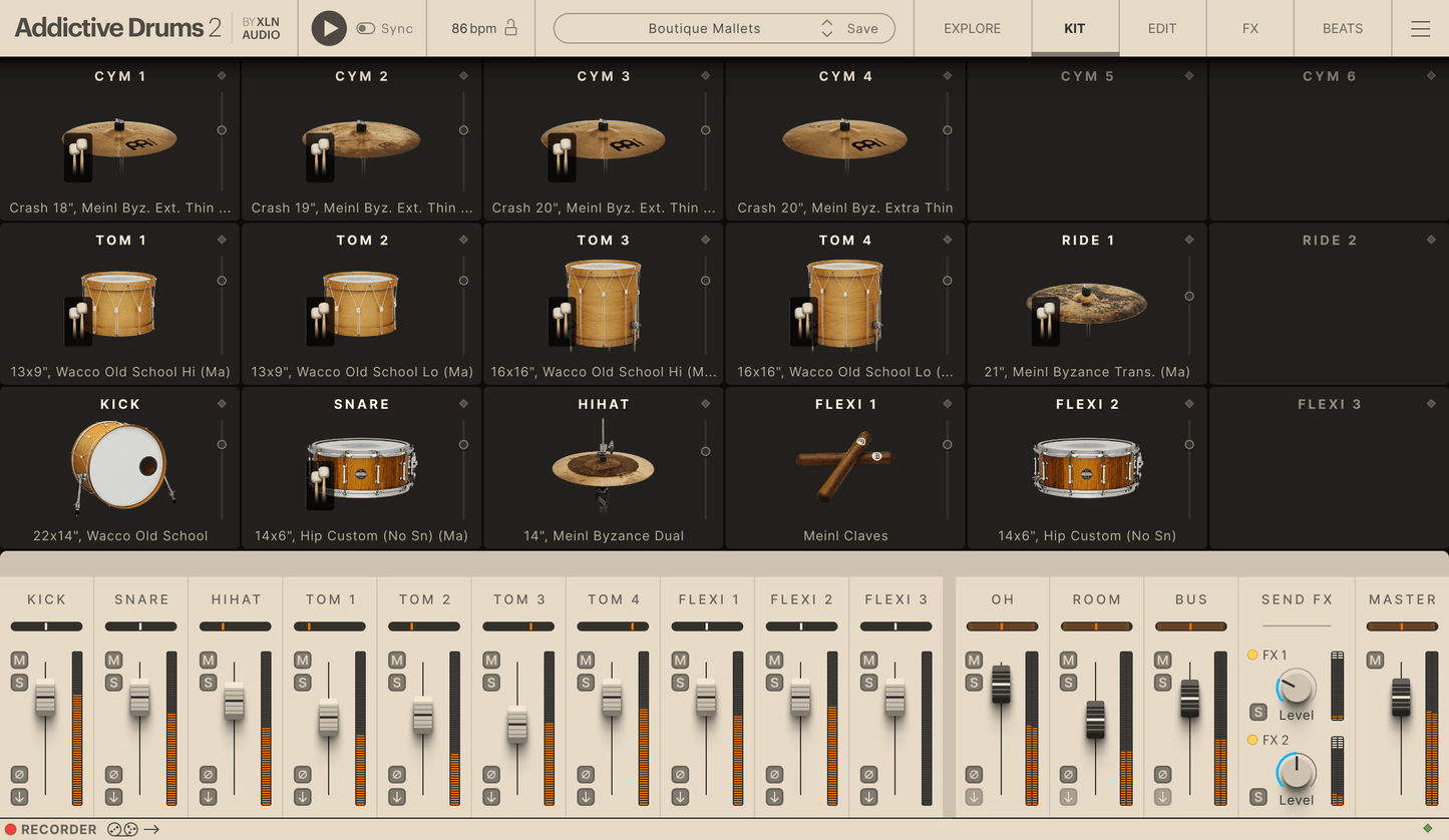 Addictive Drums 2: Boutique Mallets