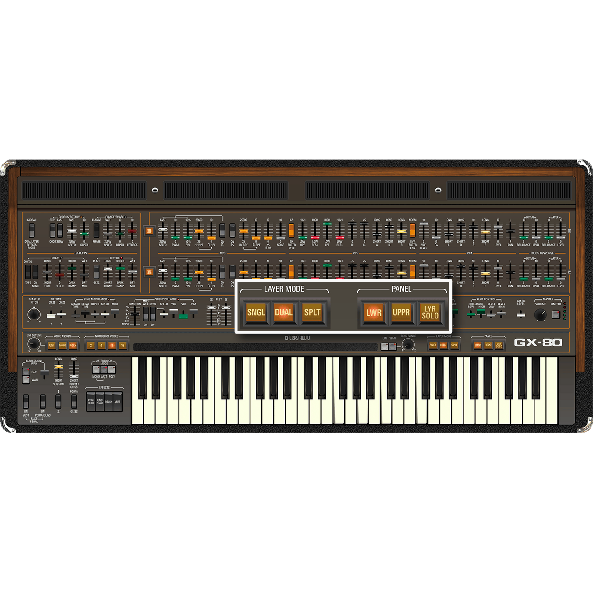 GX-80 Synthesizer settings