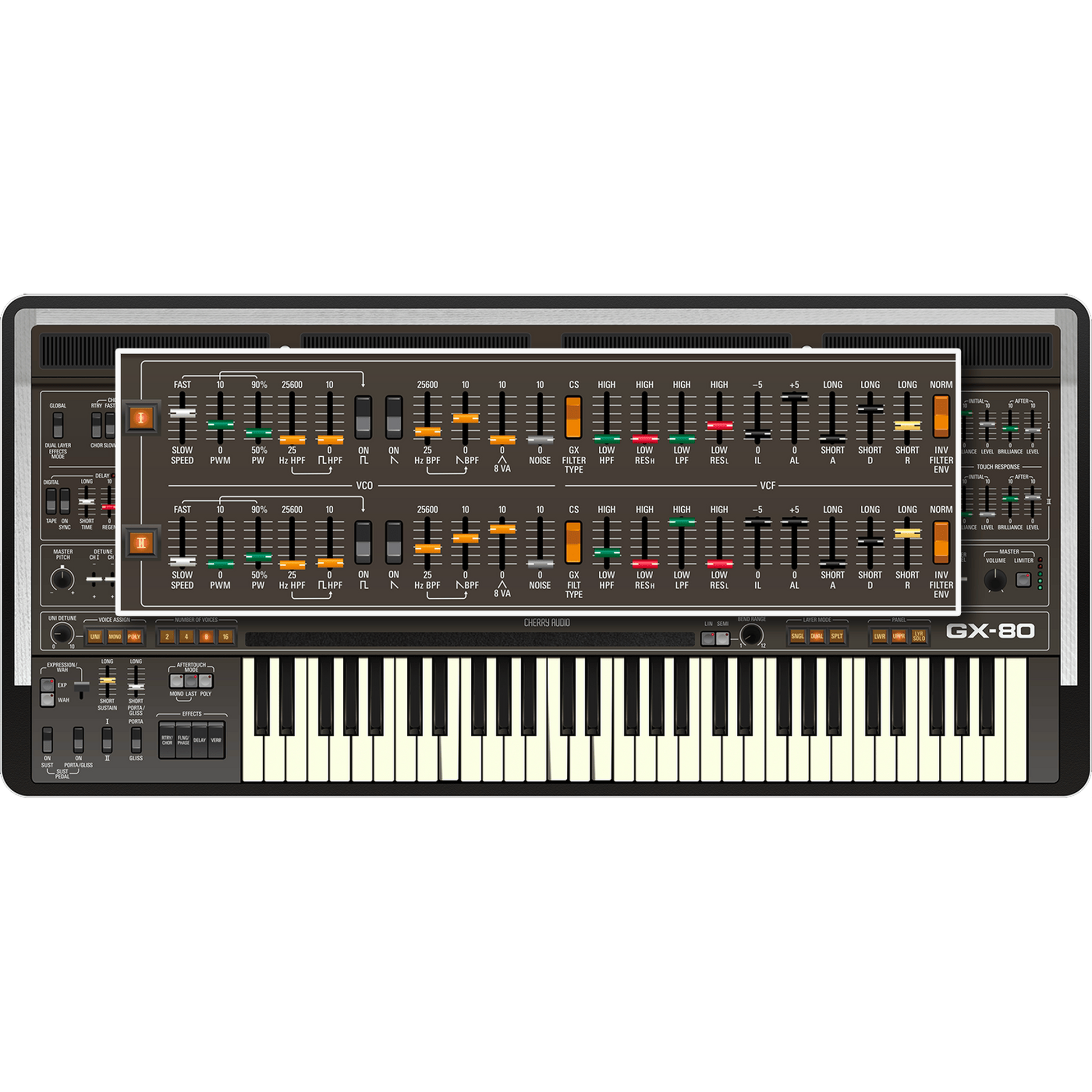 GX-80 Synthesizer settings