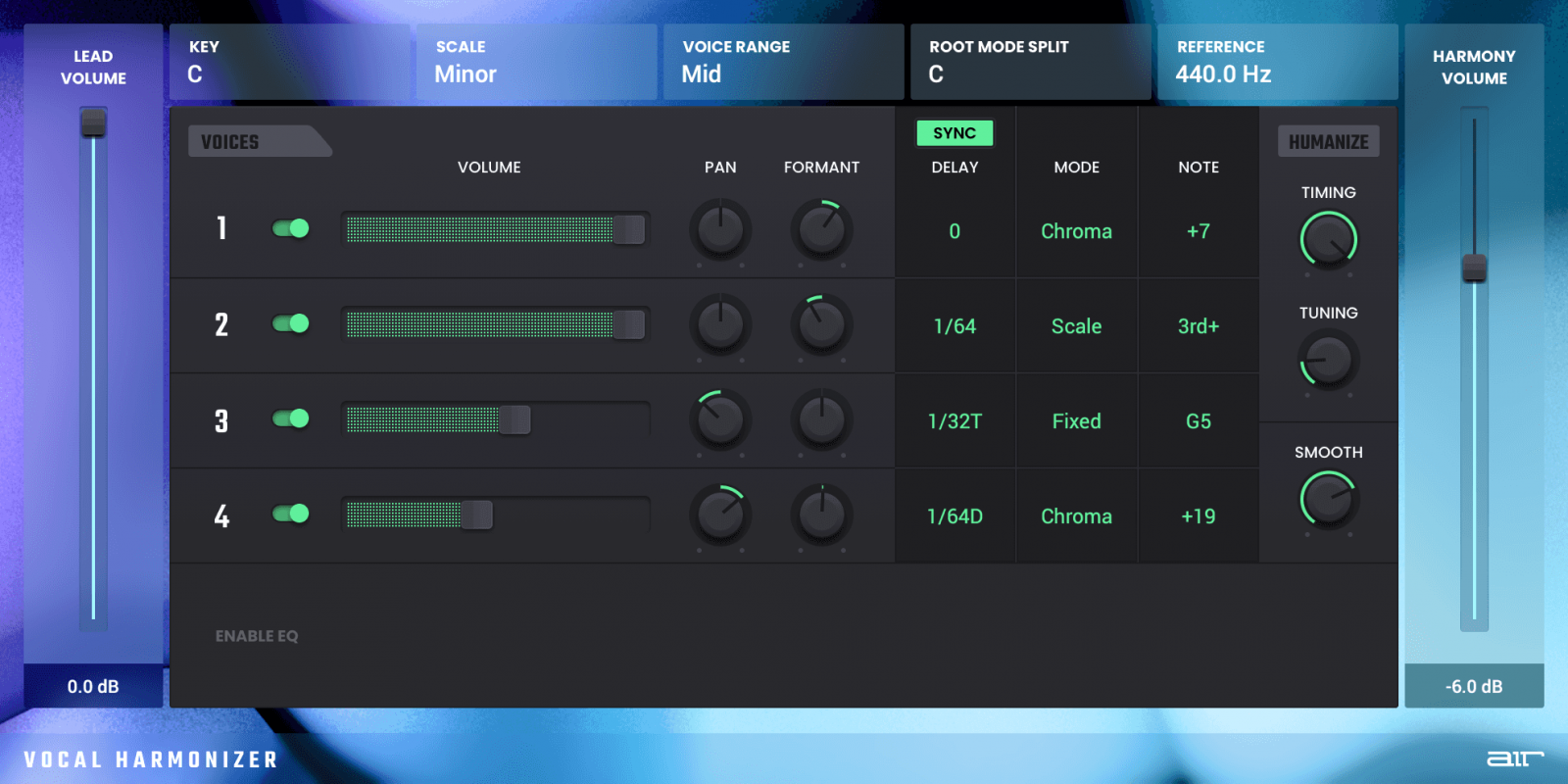 Air Vocal Harmonizer