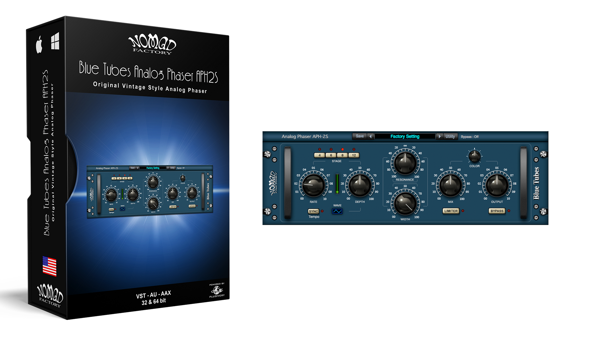 Blue Tubes Analog Phaser APH2S