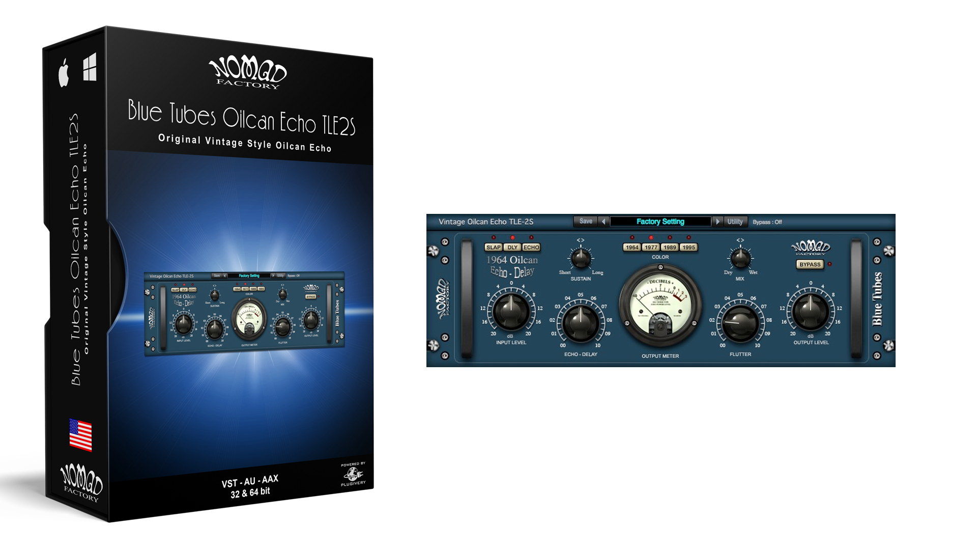 Blue Tubes Oilcan Echo TLE2S