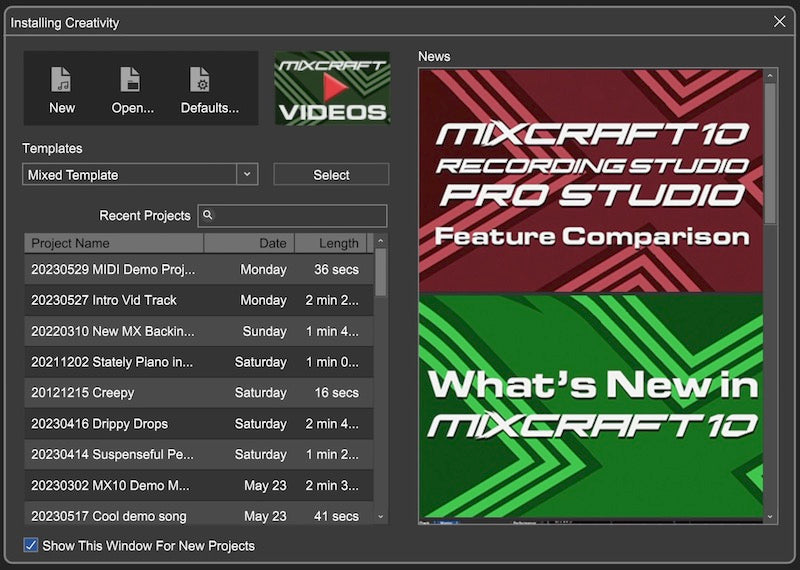 Mixcraft 10.6 Recording Studio