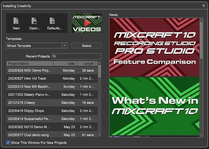 Mixcraft 10.6 Recording Studio