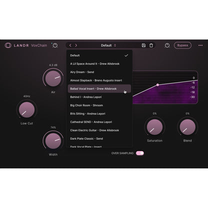 LANDR VoxChain | LANDR