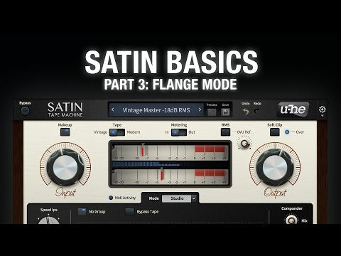 u-he Satin Basics, Part 3: Flange VIDEO