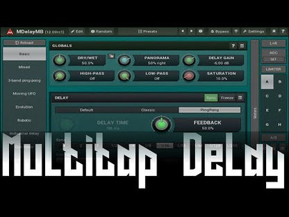 Multitap Delay using MDelayMB