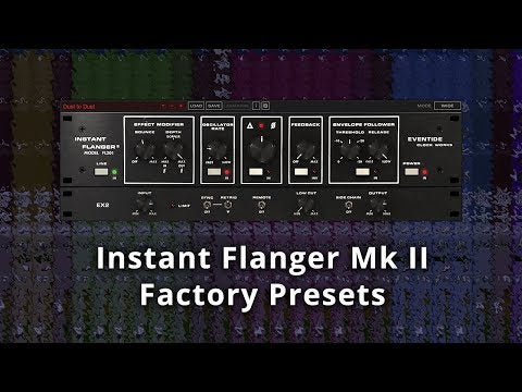 Eventide Instant Flanger Mk II Presets Demo - Video Thumbnail