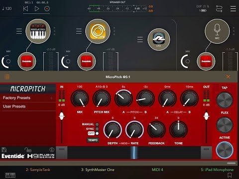 Eventide MICROPITCH - Full Runthrough with Different Instruments - iPad Demo - Video Thumbnail