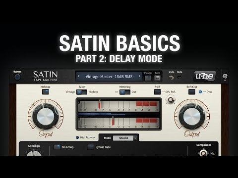 u-he Satin Basics, Part 2: Delay VIDEO