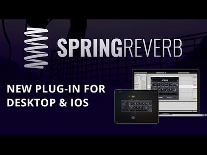 Spring Reverb Plug-in Demo and Sound examples for AAX, VST, AU and AUv3 (iPhone & iPad) - Video Thumbnail 