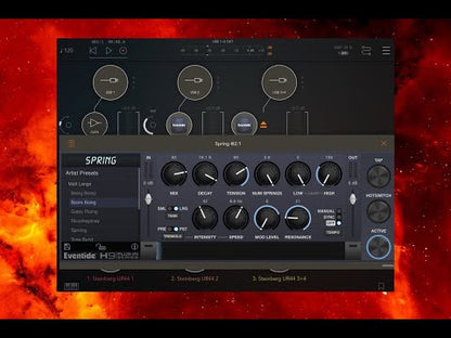 Eventide Spring Reverb - AUv3 Spring Tank Emulation - Tutorial & Demo for the iPad - Video Thumbanail