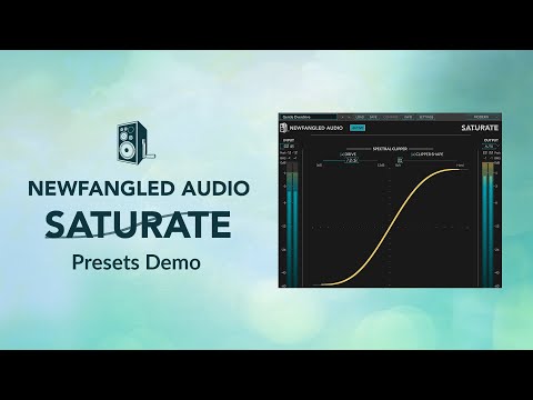 Newfangled Audio Saturate Presets Demo - Video Thumbnail