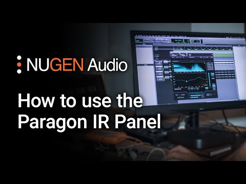 How to use the Paragon IR panel