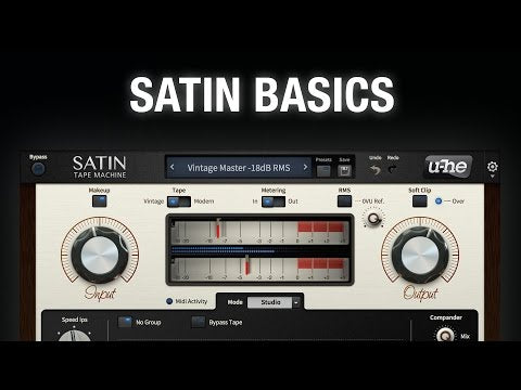 u-he Satin Basics, Part 1: Studio VIDEO