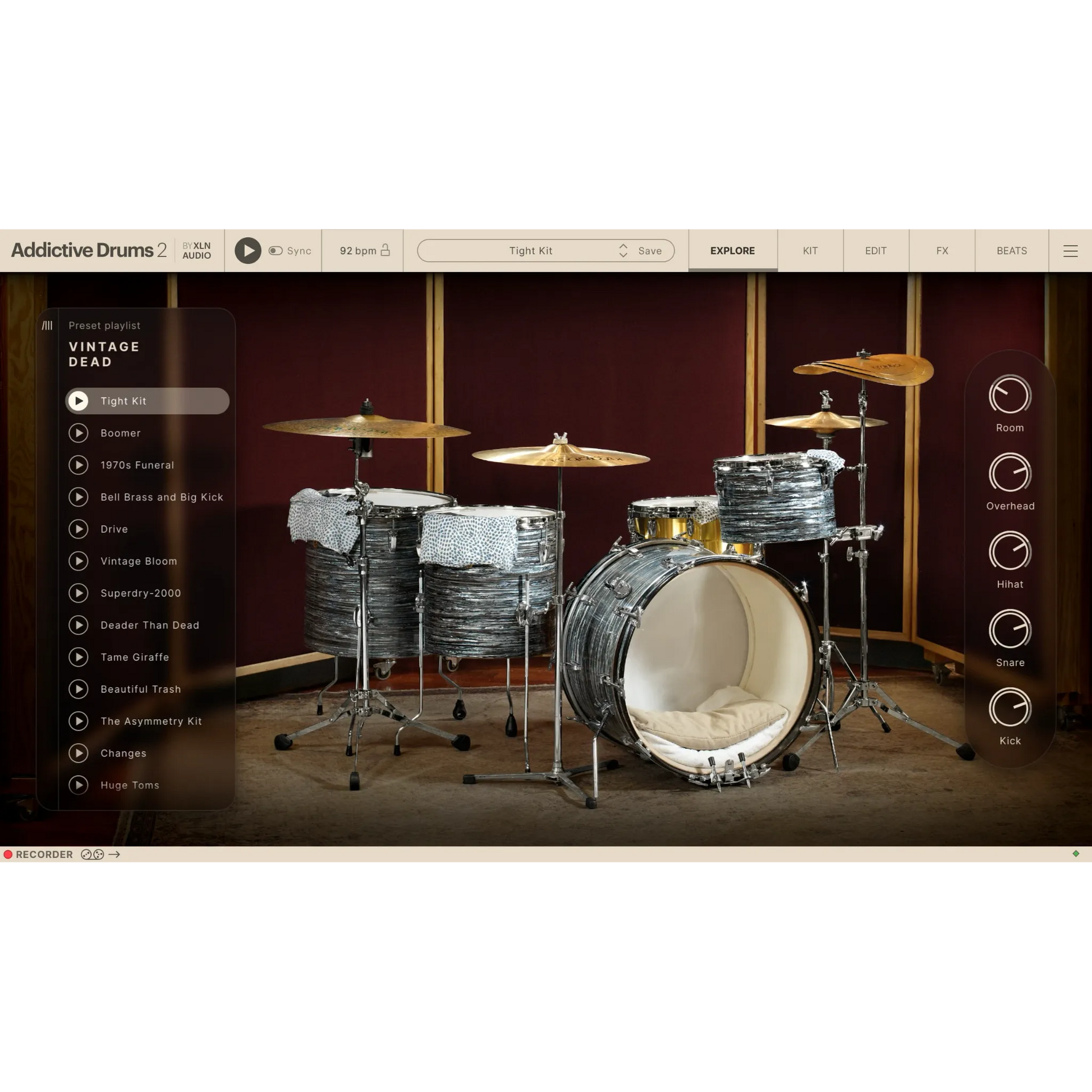 Addictive Drums 2: Vintage Dead ADpak