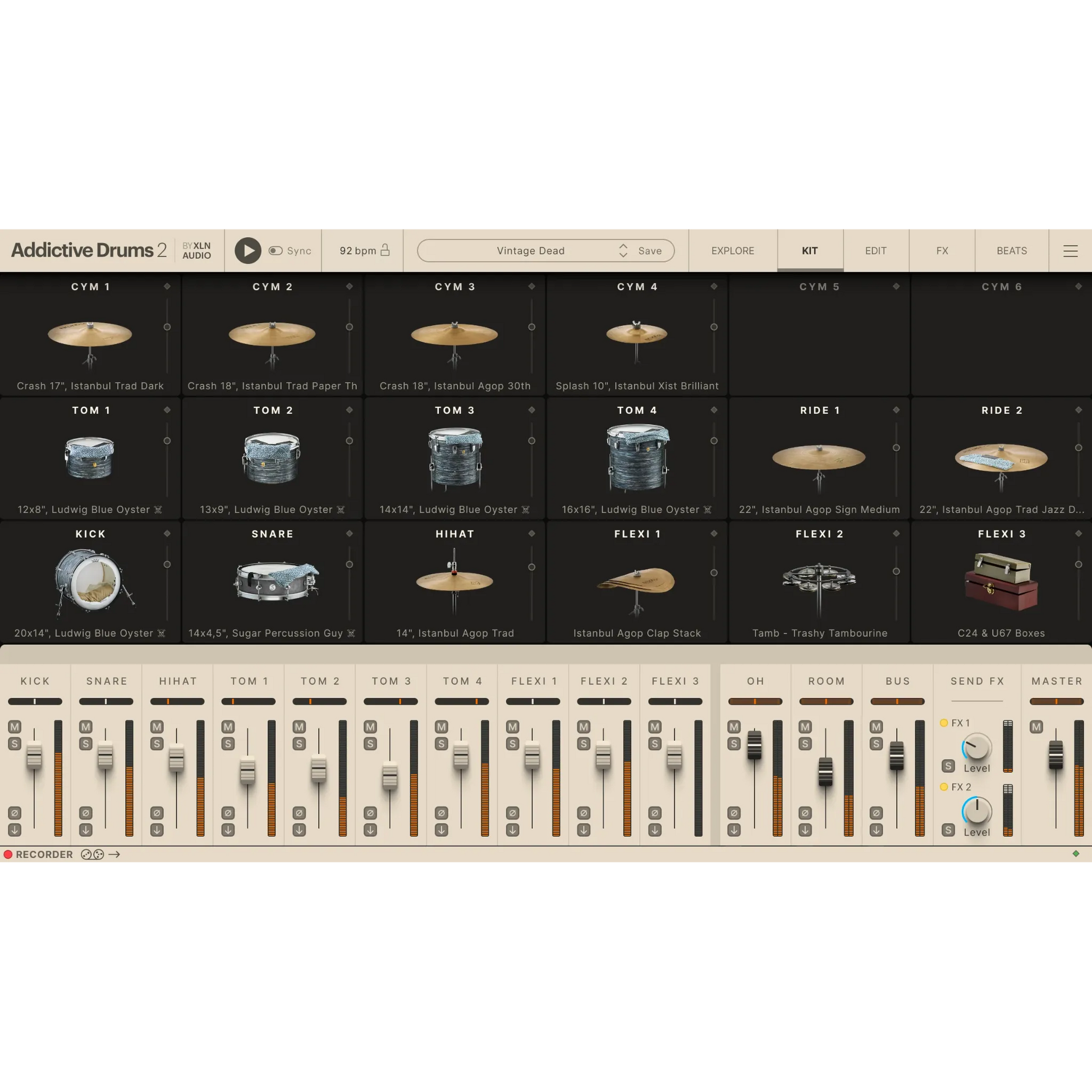 Addictive Drums 2: Vintage Dead ADpak