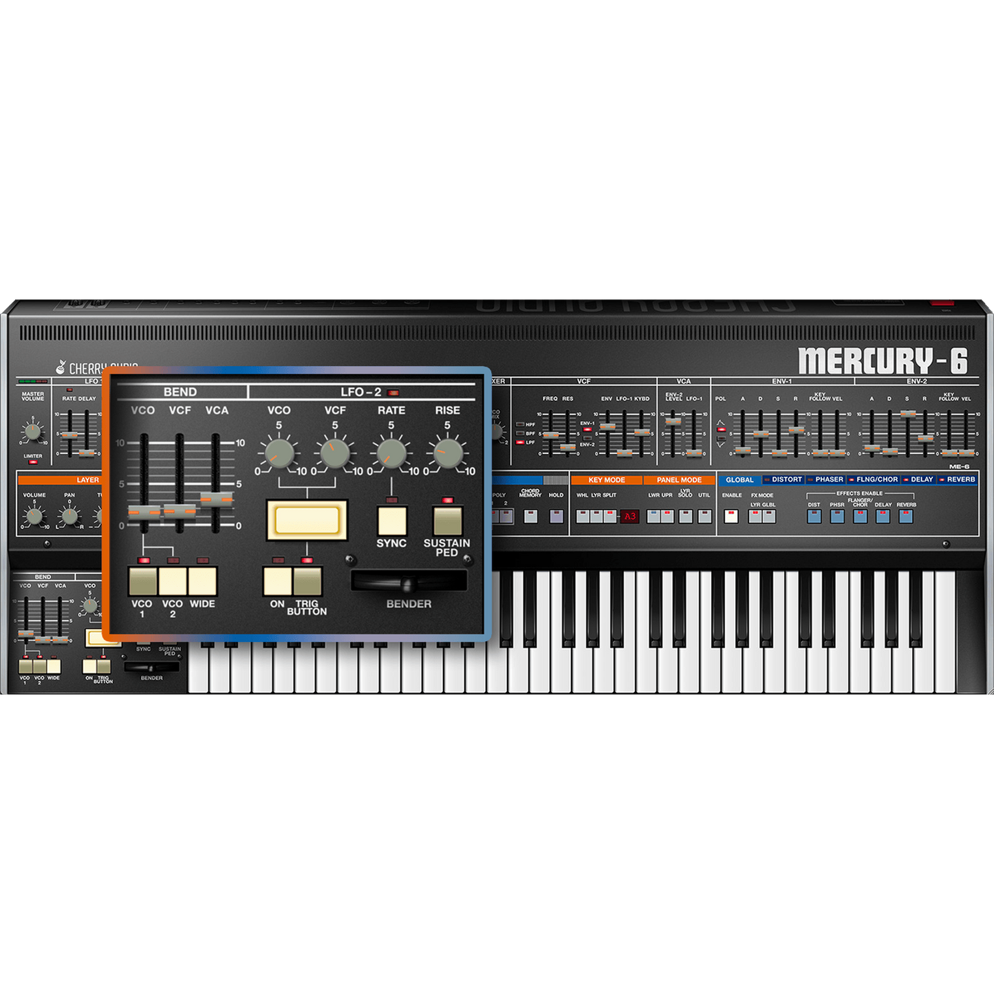 Mercury-6 Synthesizer settings