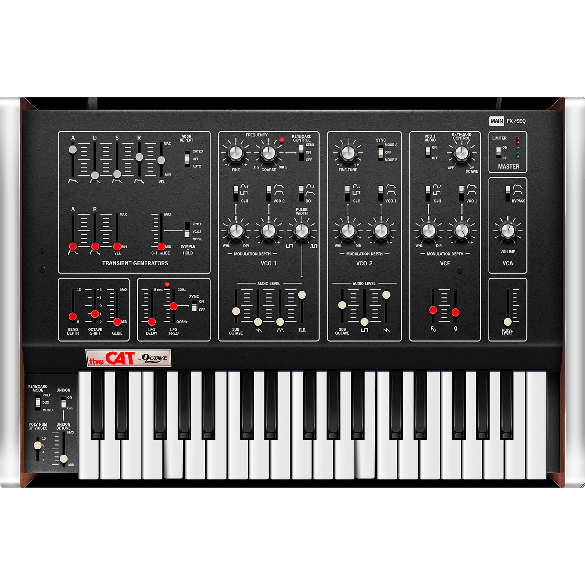 Octave Cat Synthesizer interface