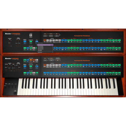 Rhodes Chroma Synthesizer interface