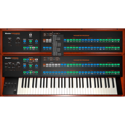 Rhodes Chroma Synthesizer interface
