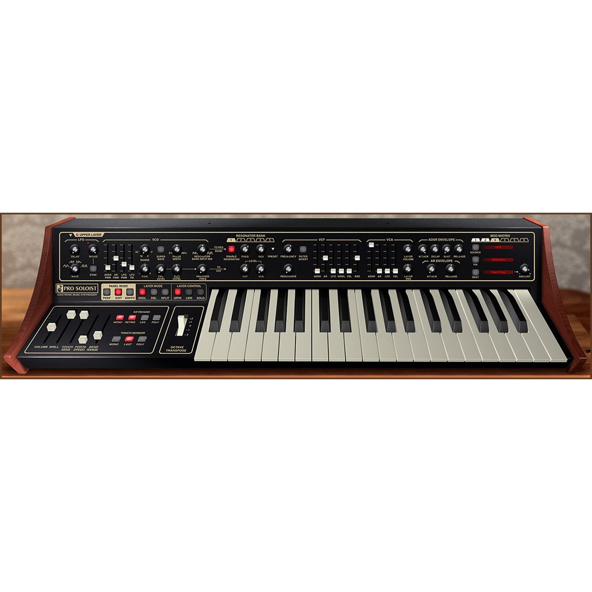 Pro Soloist Synthesizer interface