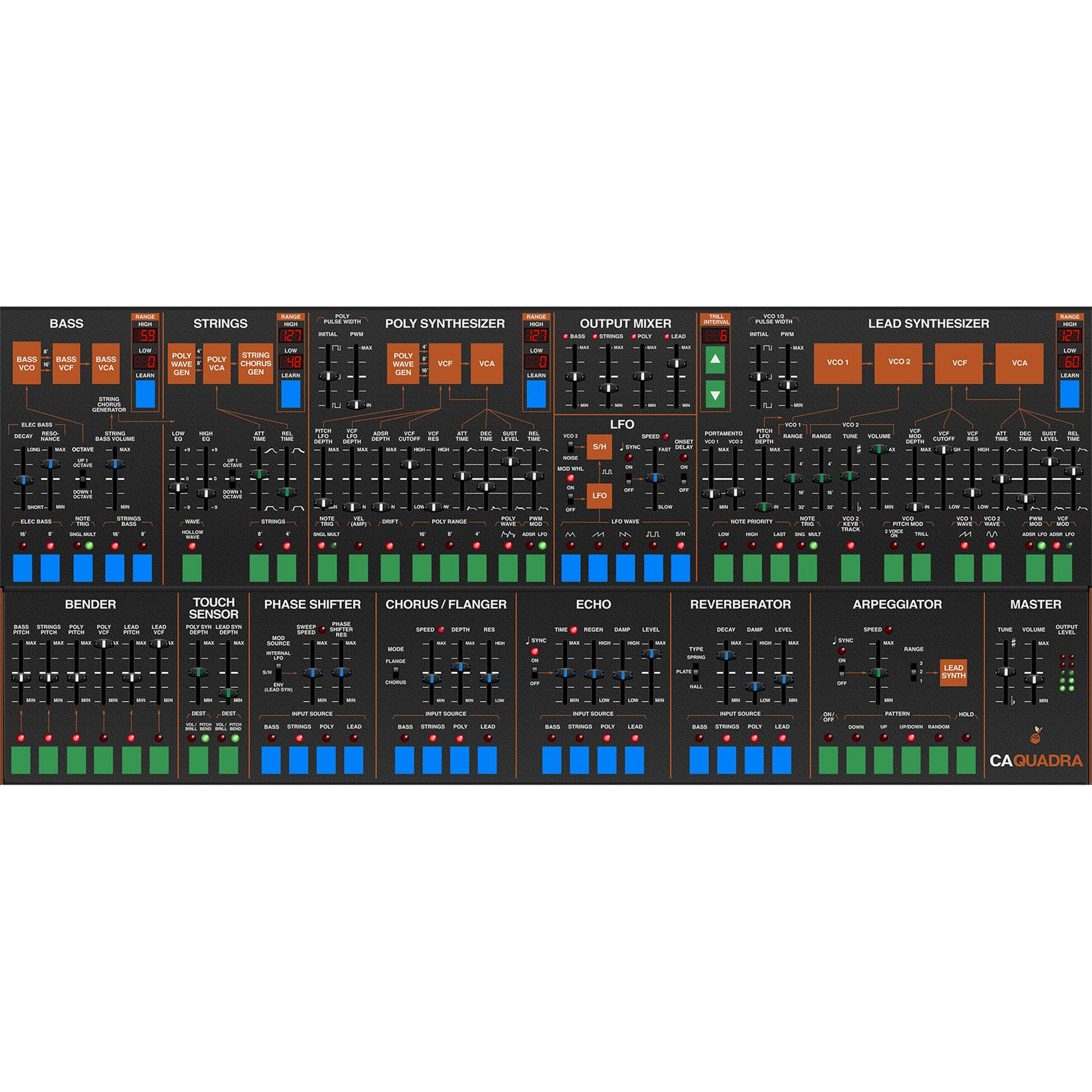 Quadra Synthesizer interface
